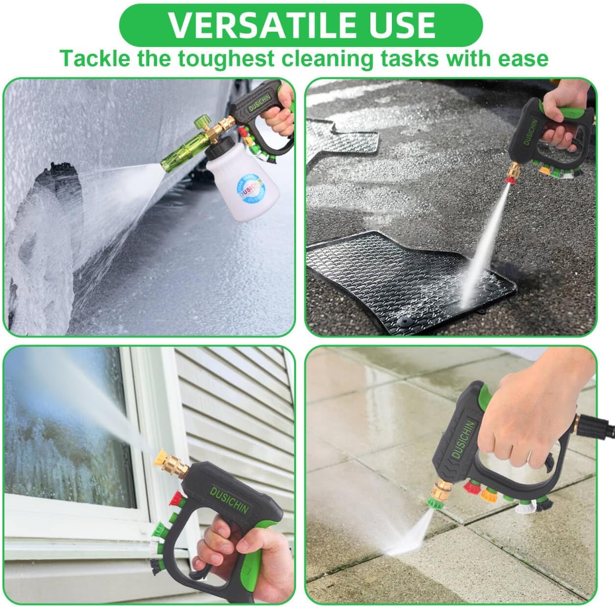 Stainless Steel High-Pressure Washer Gun