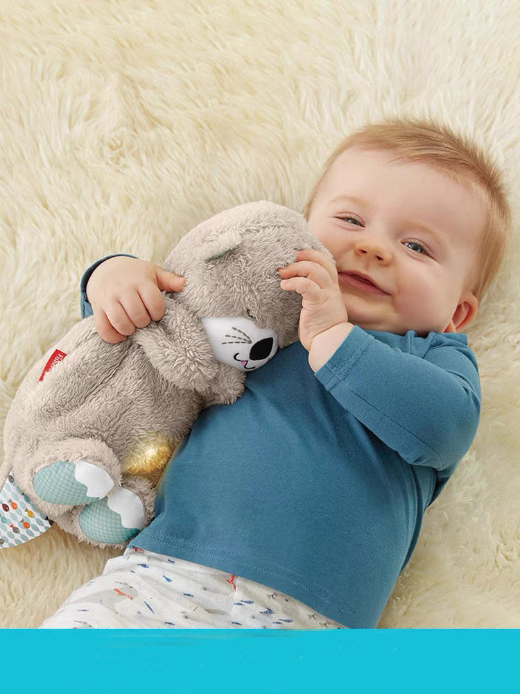 Sleepy Breathing Otter Plush