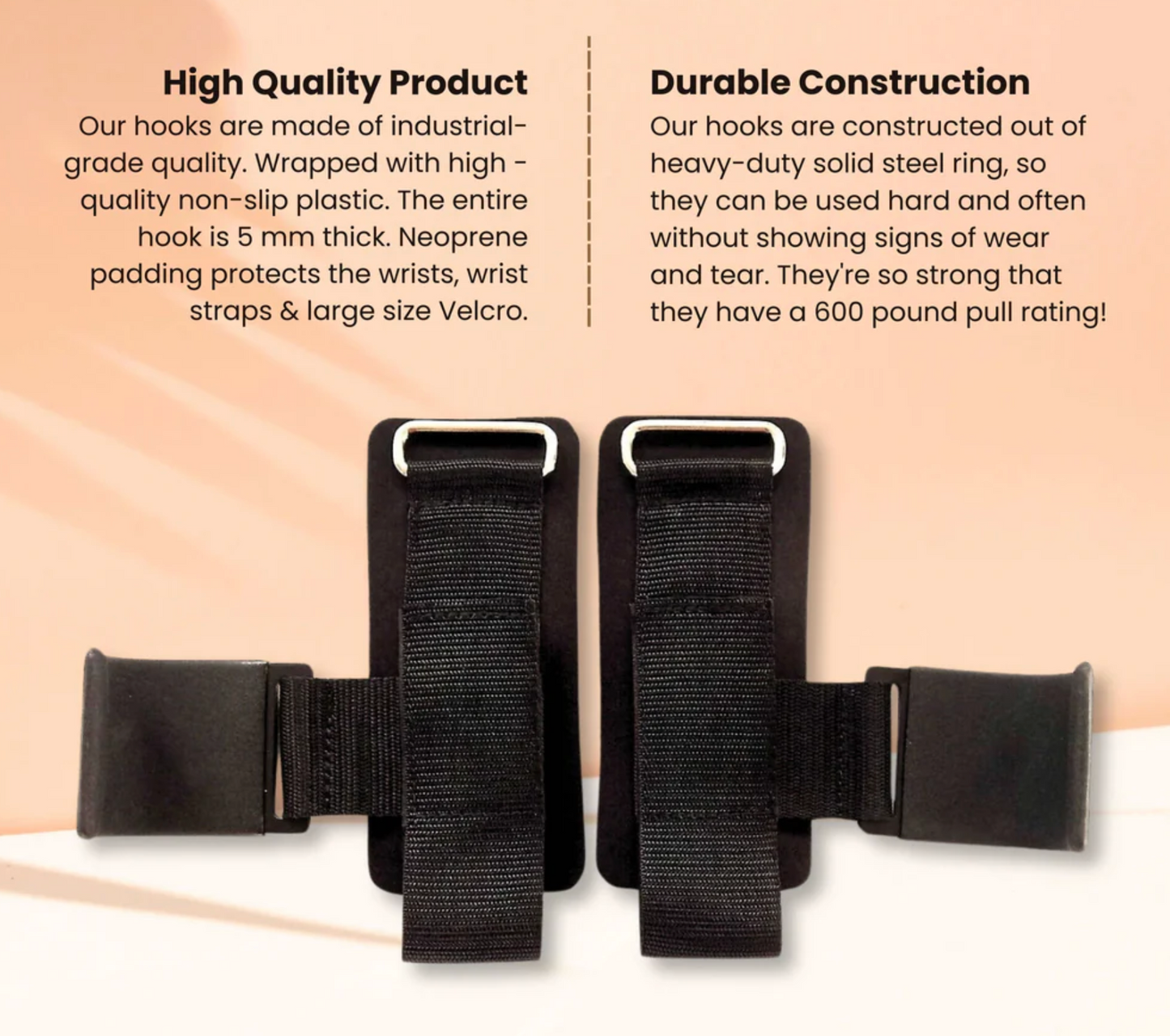Adjustable Bodybuilding Wrist Hook Strap