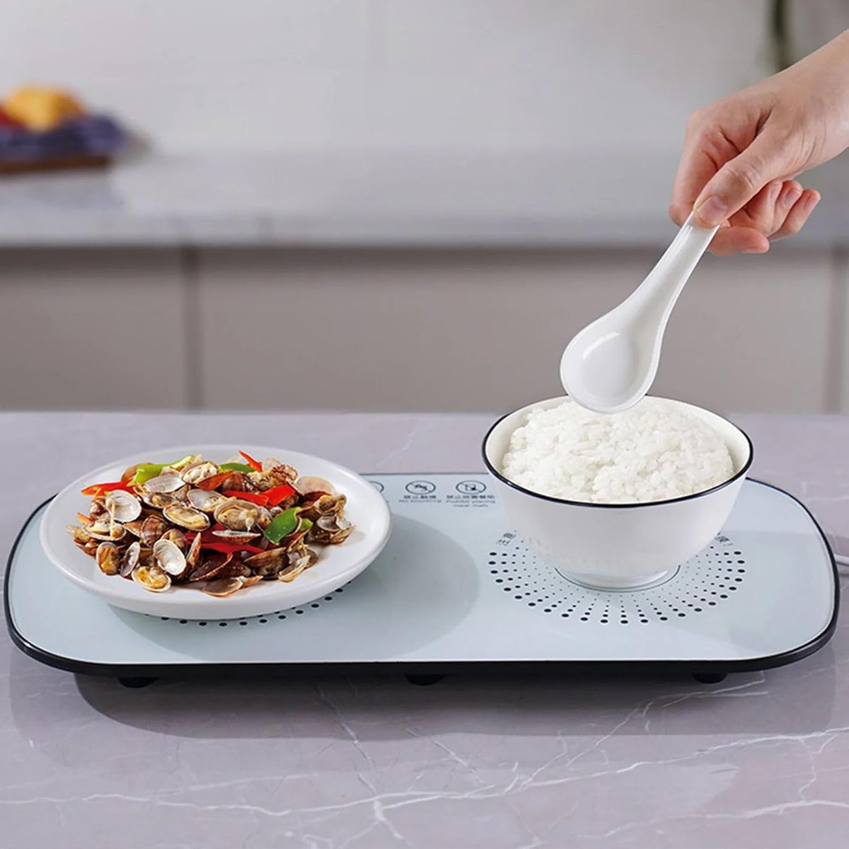 HeatServe Glass Tray