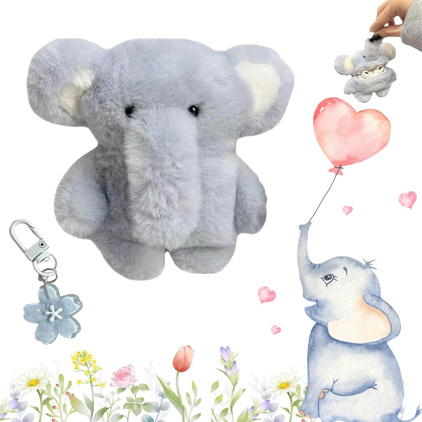 Elephant Plush AirPods Case
