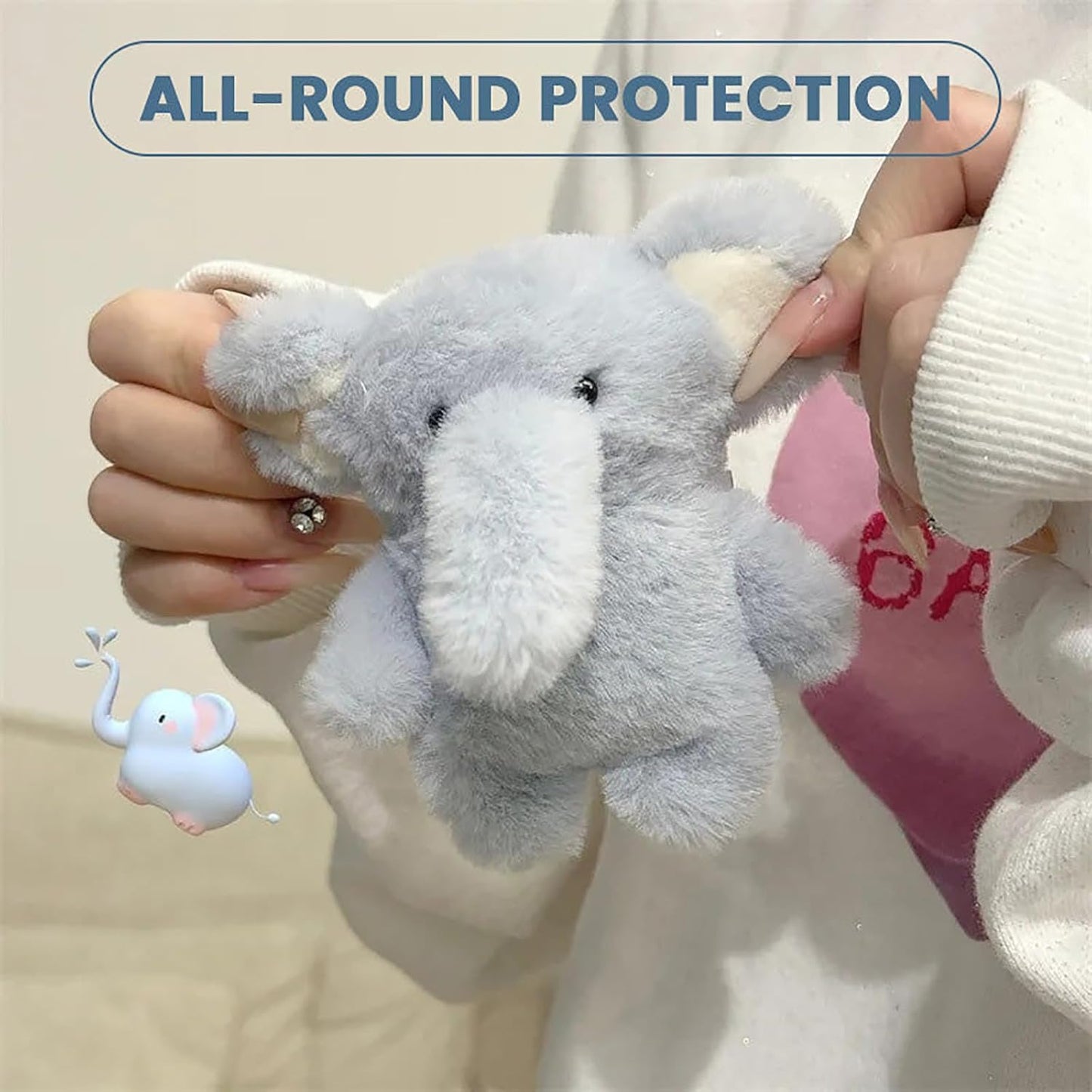Elephant Plush AirPods Case