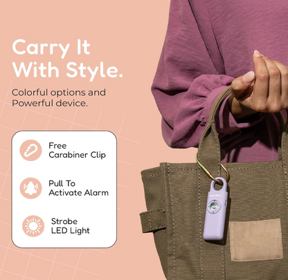 Women Self Defence Alarm Keychain