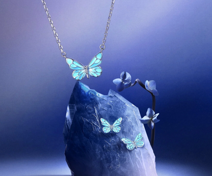Glow-In-The-Dark Butterfly Necklace