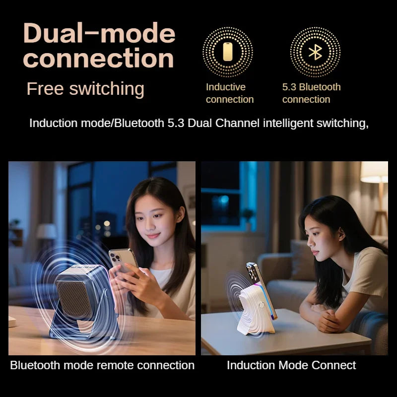 5-in-1 Bluetooth Speaker with Phone Stand