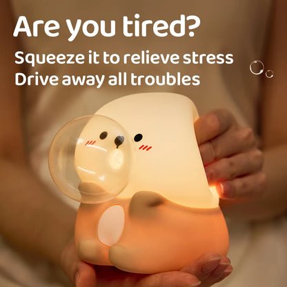 Blow Bubble Sea Otter Silicone Lamp