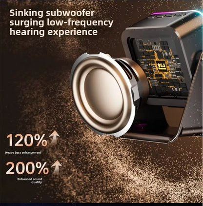 5-in-1 Bluetooth Speaker with Phone Stand