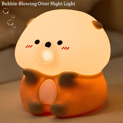 Blow Bubble Sea Otter Silicone Lamp