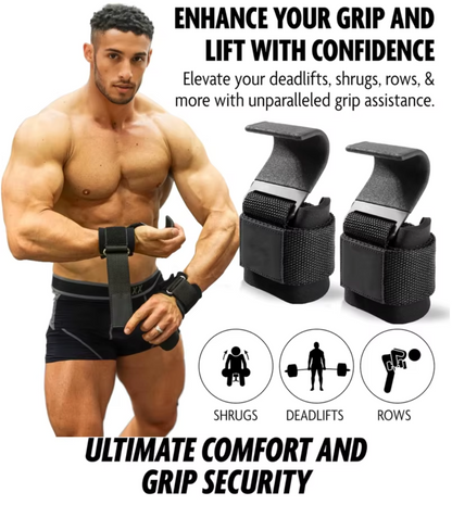 Adjustable Bodybuilding Wrist Hook Strap