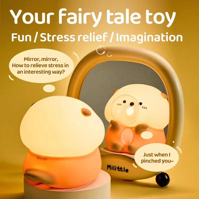 Blow Bubble Sea Otter Silicone Lamp