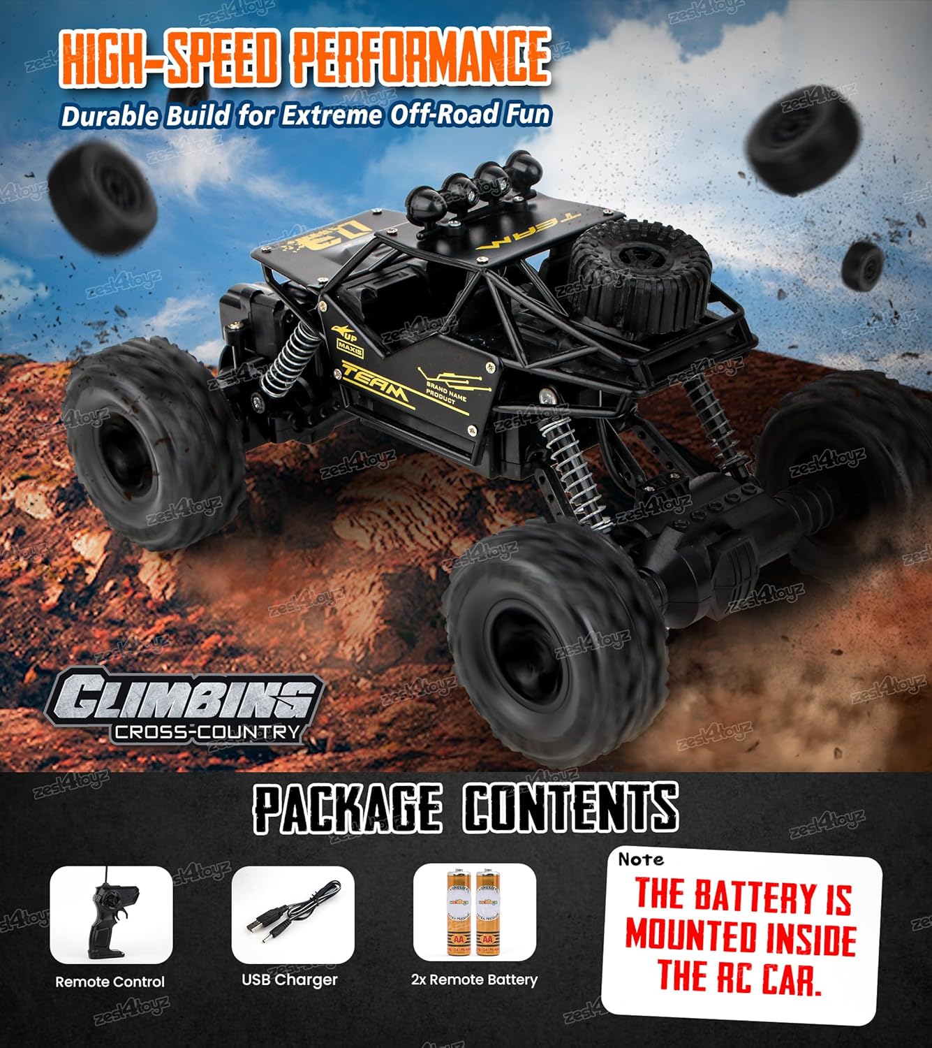 4x4 Off-Road Rock Crawler RC Car