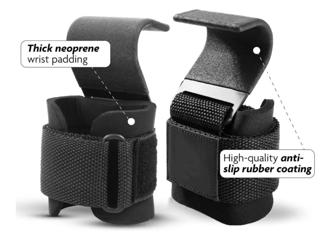 Adjustable Bodybuilding Wrist Hook Strap